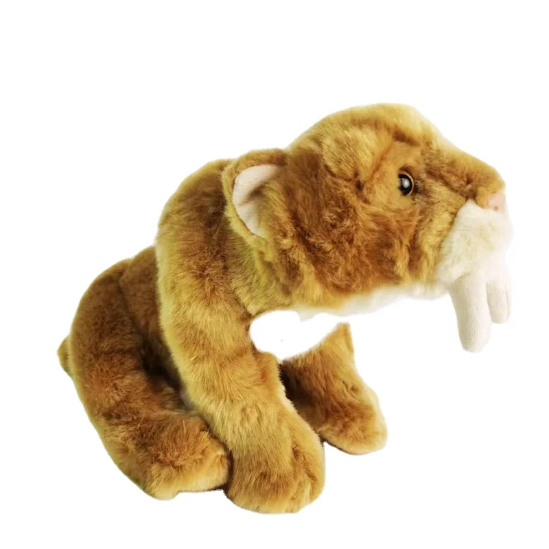 Realistic Border Collie Dog Animal Plush Toys Stuffed saber-toothed tiger Puppy Husky Pug  Shiba Inu Samoyed with stock