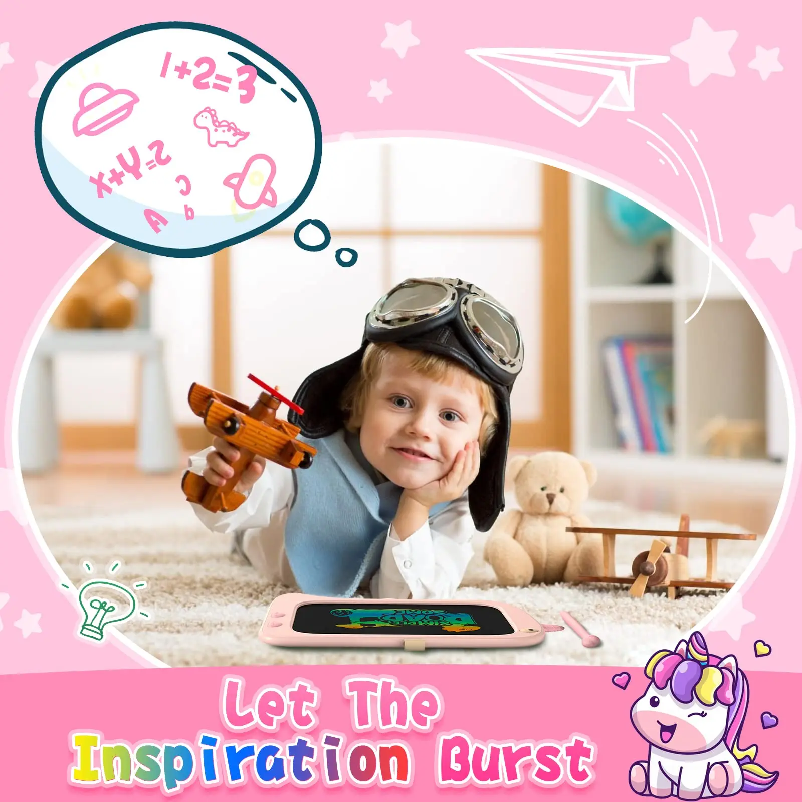 Hot Selling 8.5-Inch Electronic Drawing Board Lcd Screen Writing Board Digital Graphics Drawing Board Art and Painting Toys
