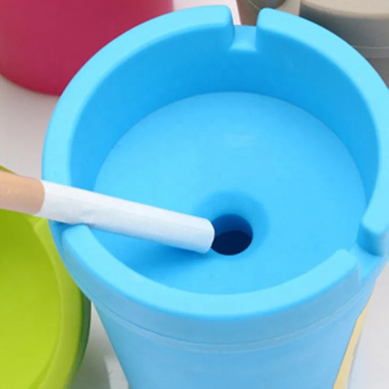 
Wholesale Cheap Plastic Ashtray Custom Travel Portable Butt Bucket Ashtray 