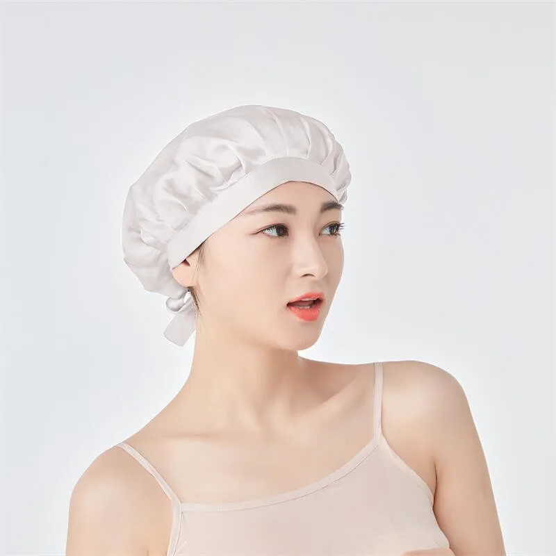 Wholesale Mulberry Silk Night Cap Silk Hair Bonnets For Women Sleep