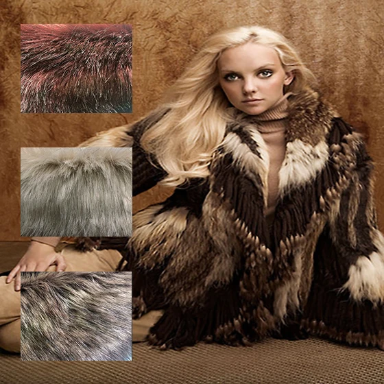 2021Most Popular Best Quality Wholesale Acrylic Polyester Long Hair Faux Animal Fake Fur Fabric For Coat