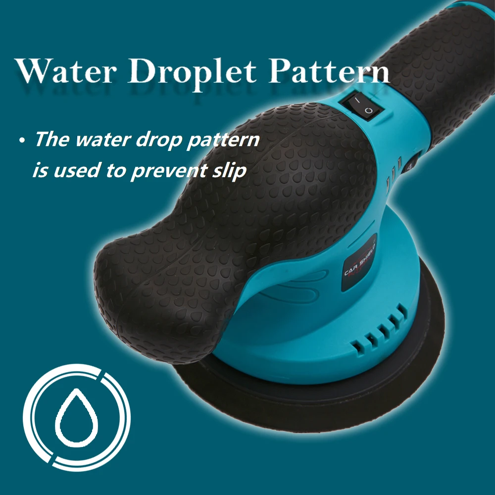 CarShield Support OEM 6Inch 9m DA Polish Waxing Machine Cordless Professional Dual Action Car Buffer Polisher for Detailing