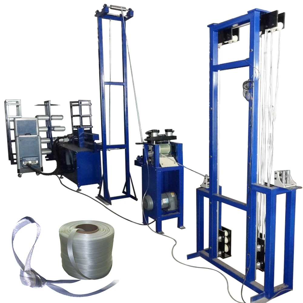 Bonded Hot Melt Composite Cord Strap Making Machine Production Line  For Industrial Packaging