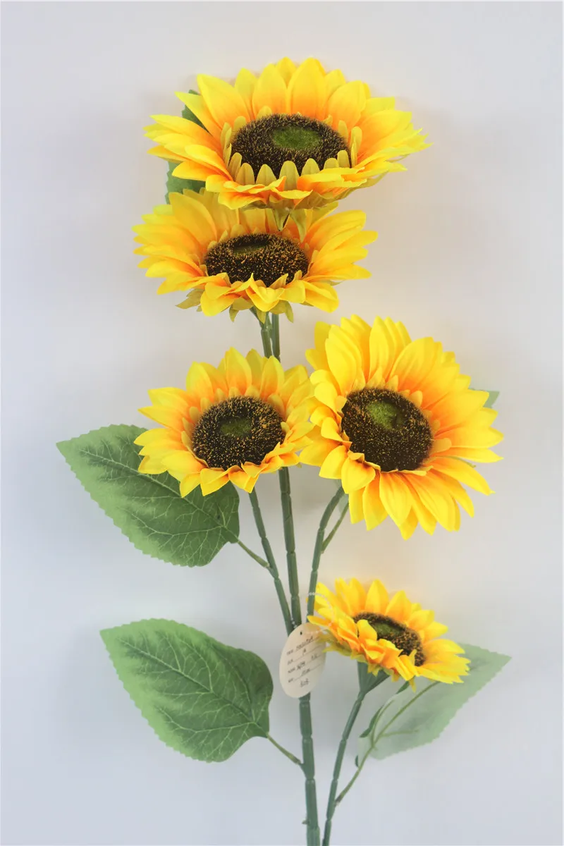 101cm sunflower Yellow Single Flowers Large Plastic Sunflower Artificial For Home Decor
