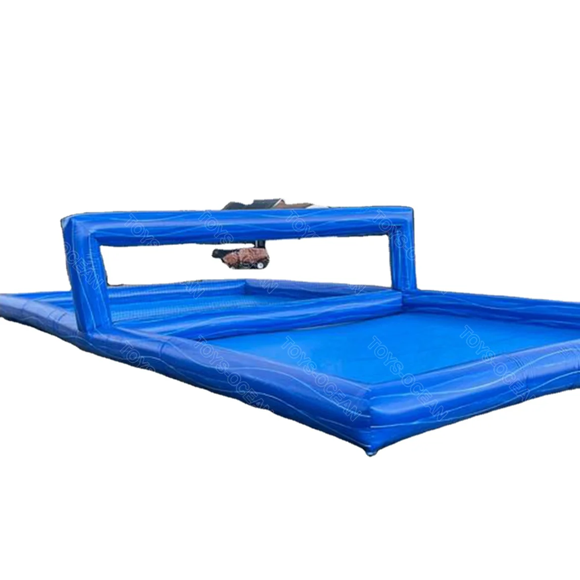 Cheap inflatable water volleyball court, beach inflatable water park game, water sport inflatable aqua volleyball field