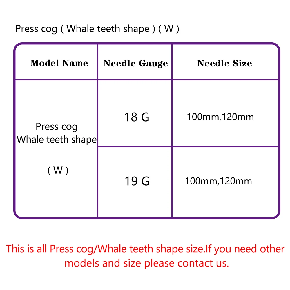 
High Quality 19g 100mm Whale Tooth Molding Cog Pcl Thread 