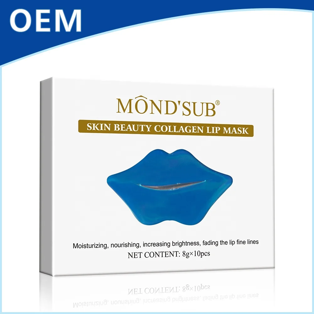 OEM Private Label Wholesale Marine algae crystal Collagen Lip Mask