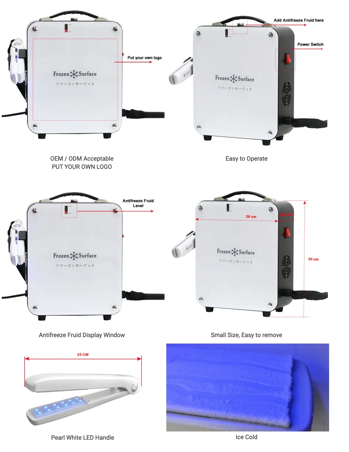 2023 new arrival hot sale nano hair care machine ice frozen hair straightener hair scalp treatment salon equipment  ZY-HS009