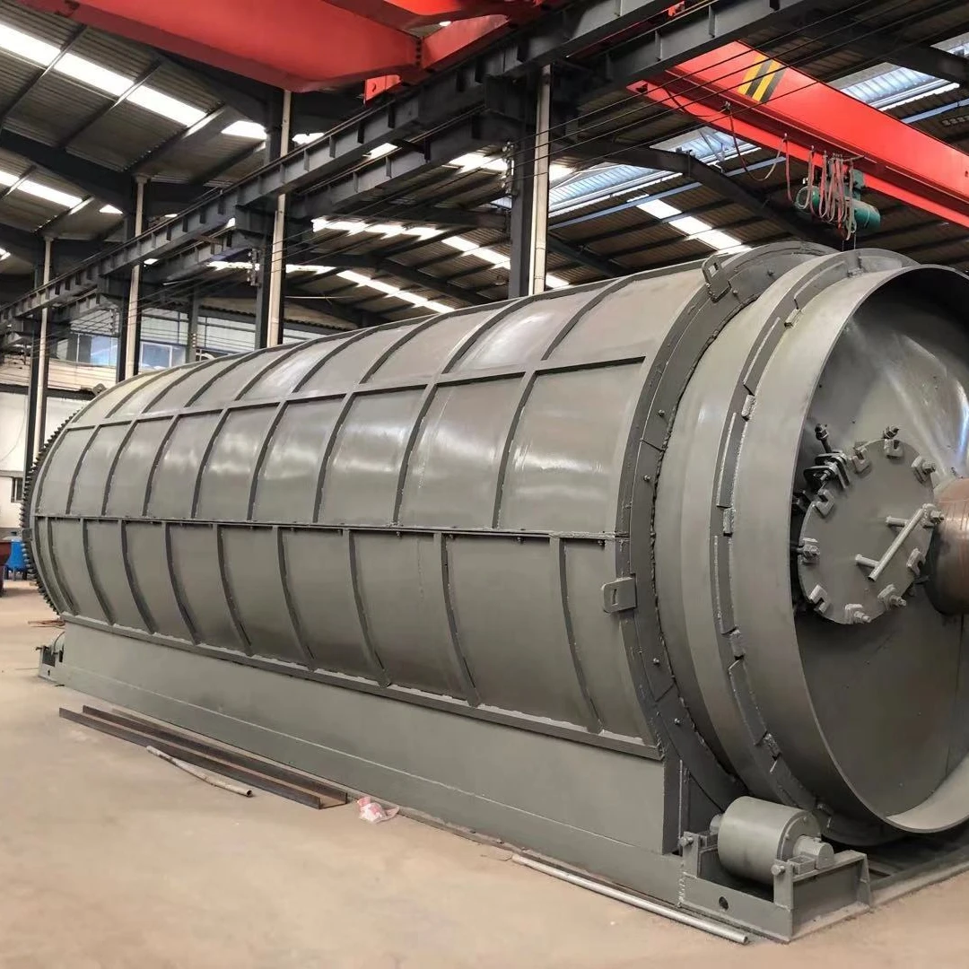 10 Ton per day Continuous Waste Tyre Pyrolysis Oil Plant With High Profit