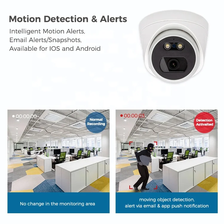 8Ch Survailence Hotel Digital CCTV IP Security Camera System Face In Home High Definition Security Instant  Camera With Full Ki