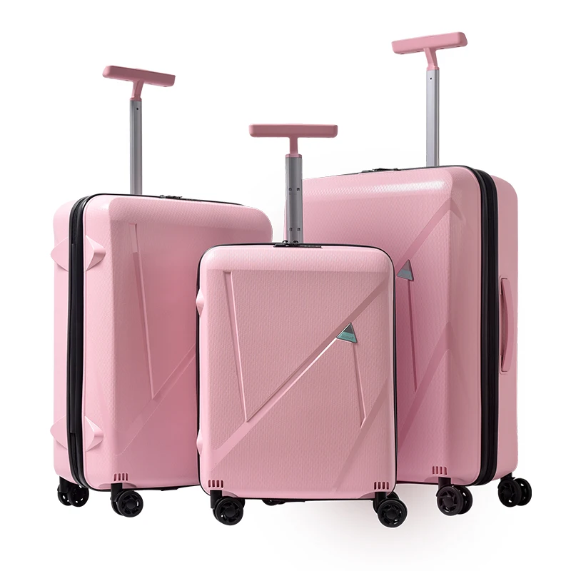 OMASKA Custom Wholesale ABS PC Luggage Bag Suitcase Hard Case Women Travel Trolley Bags ABS Suitcase Luggage Set
