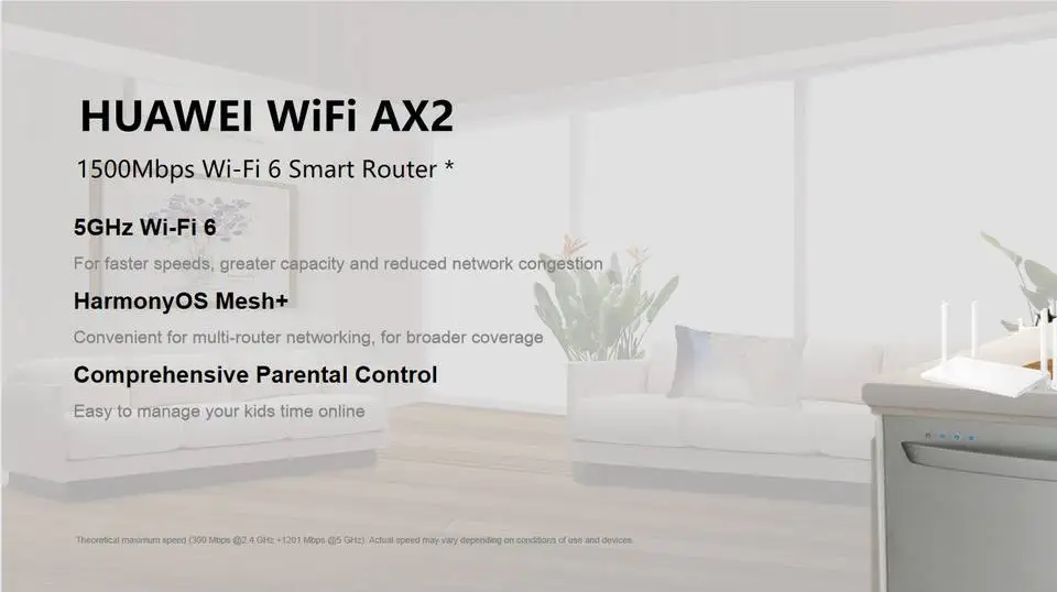 Huawei AX2 WS7001 2.4GHz & 5GHz WiFi router AX2