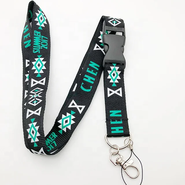 Quick Release Bulk Custom Logo Durable ID Card Name Tags Badge Phone Strap Breakaway Lanyard