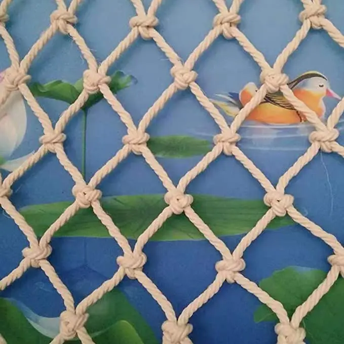 Веревка из Натуральной Конопли, грузовая сетка для скалолазания, джутовая сетка для безопасности детей