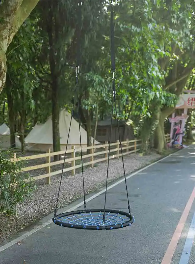 Zoshine Large Backyard Nest Swing Round Bird Nest Swing with High Destiny Hanging Kit