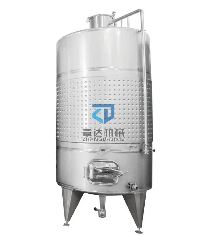 jacketed fermenting equipment  Steel Stainless beverage vessel dry red wine fermenter 1000l