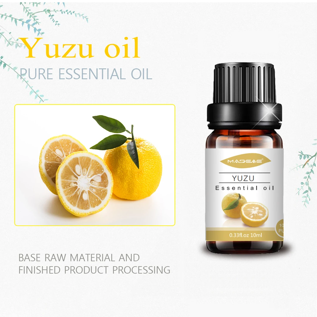 Bulk natural fruit essential oil organic japanese yuzu essential oil for perfume aromatherapy candle soap making