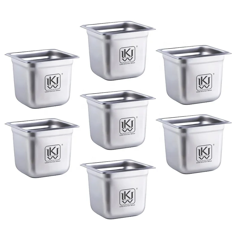 Good Quality Stainless Steel Kitchen Buffet Food GN Pan Hotel Utensil 1/4 GN Pan Container