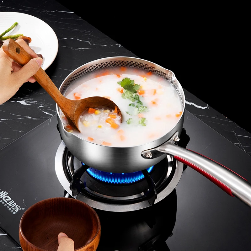 Customized pot Stainless Steel 316 Non-Stick Milk Pan Multifunctional Honeycomb Fryer Pot Snow Pan Cookware Wok Pan