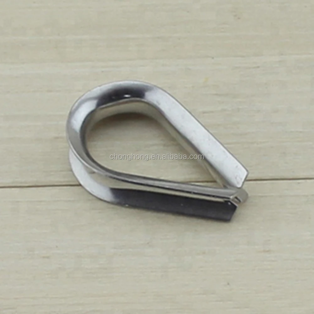 AISI304&316 Stainless Steel Wire Rope Thimble G414/G411/DIN6899A/DIN6899B Standard Cable Thimble Rigging Hardware Fittings