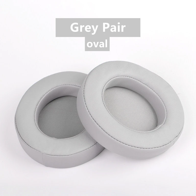 Replacement Oval Leather Sponge Gel Ear Cushion For Headset Round Kraken Pro 7.1 V2