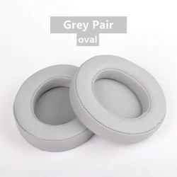 Replacement Oval Leather Sponge Gel Ear Cushion For Headset Round Kraken Pro 7.1 V2