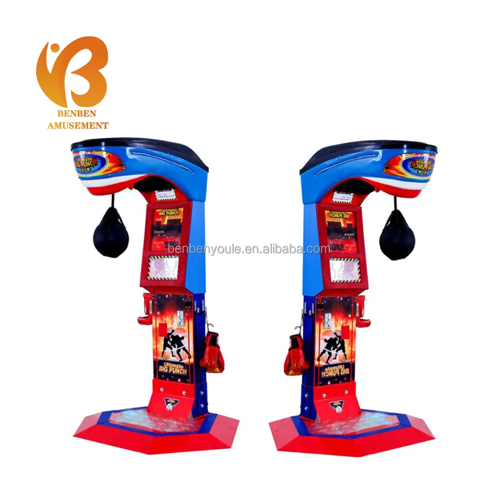 Hot Street Amusement Boxing Punch Machine Arcade Punching Machine Outdoor Ultimate Dragon Fist Big Punch Boxing Game Machine
