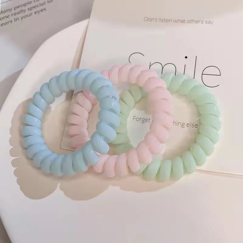 Spiral Hair Band Hot Sale Coil Hair Accessories For Women Phone Cord Hair Tie