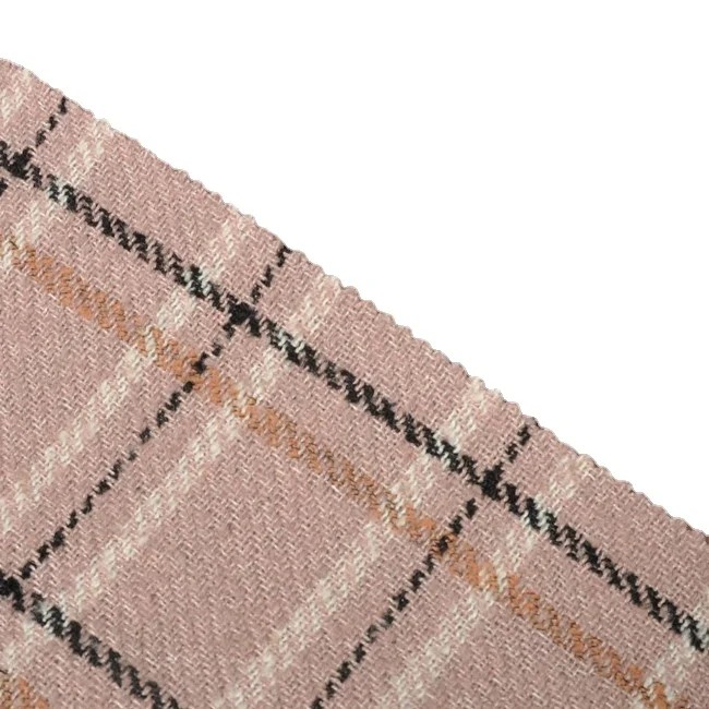 
 Имитация шерсти FAUK шерсти матовой ткани причудливая проверка для женщин  