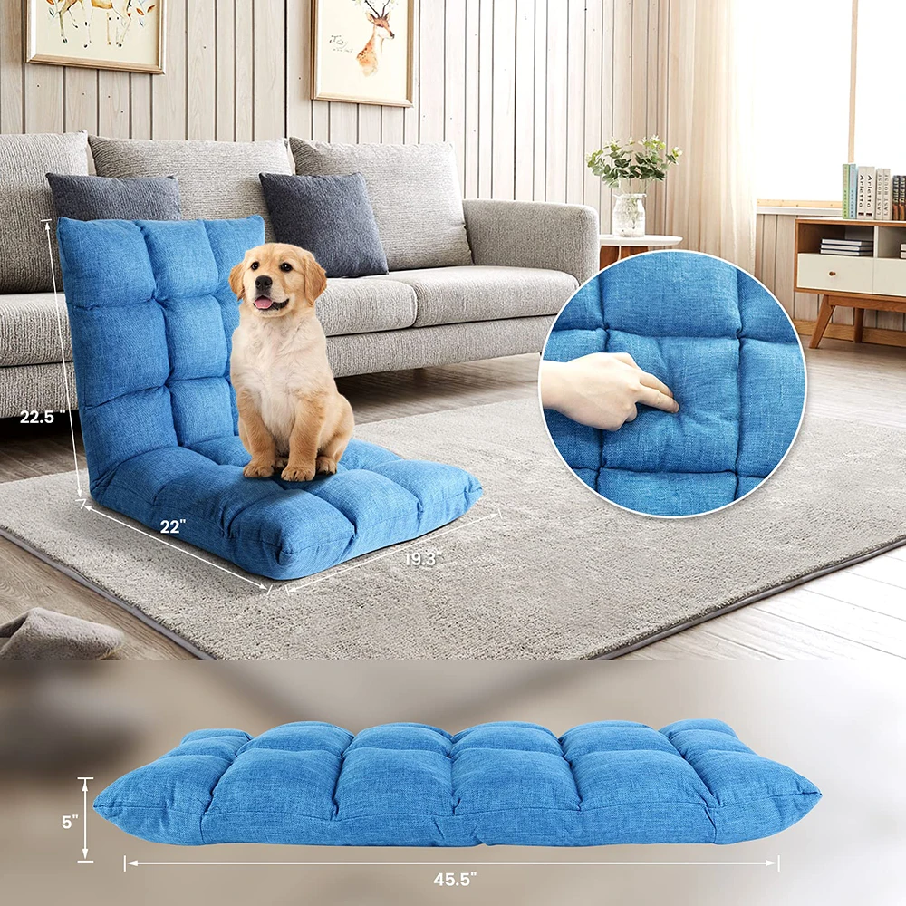 Hot Sale Lazy Foldable Sofa Without Legs Tatami Bed Backrest Chair Bedroom Single Living Room Sofa Sets