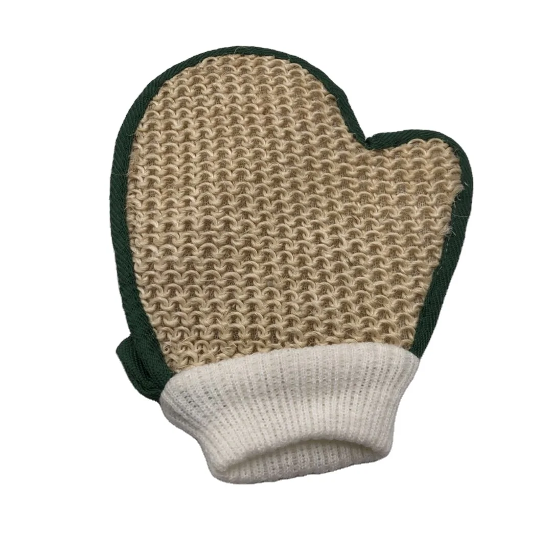 Natural Loofah Bath Glove Bath Body Srubber Sponge Shower Glove Loofah Mitt Deep Exfoliation Wash Mitt