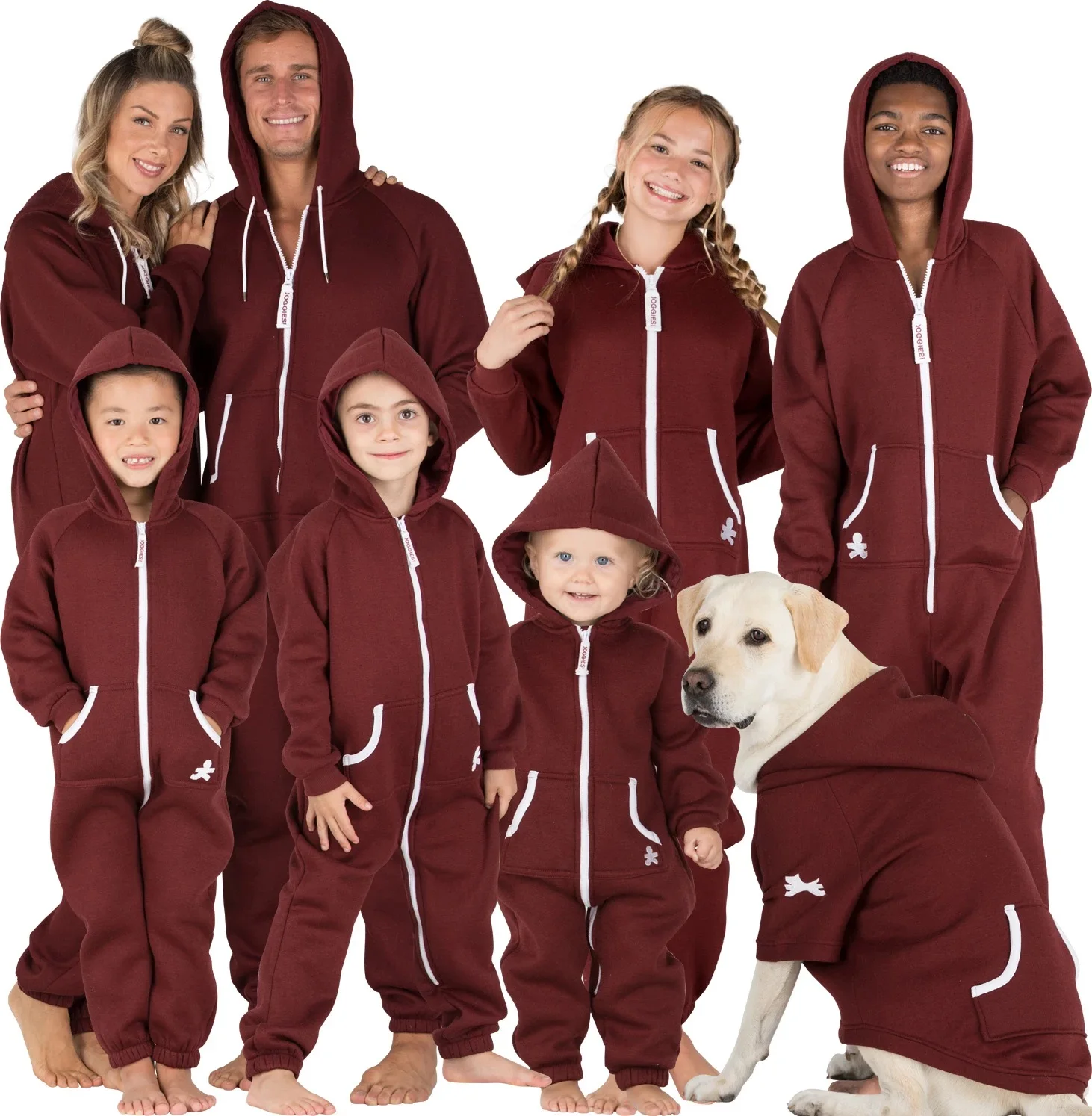 Matching Family Pajamas in French Terry Fabric Casual Dresses Jumpsuit Onesie For Spring Winter