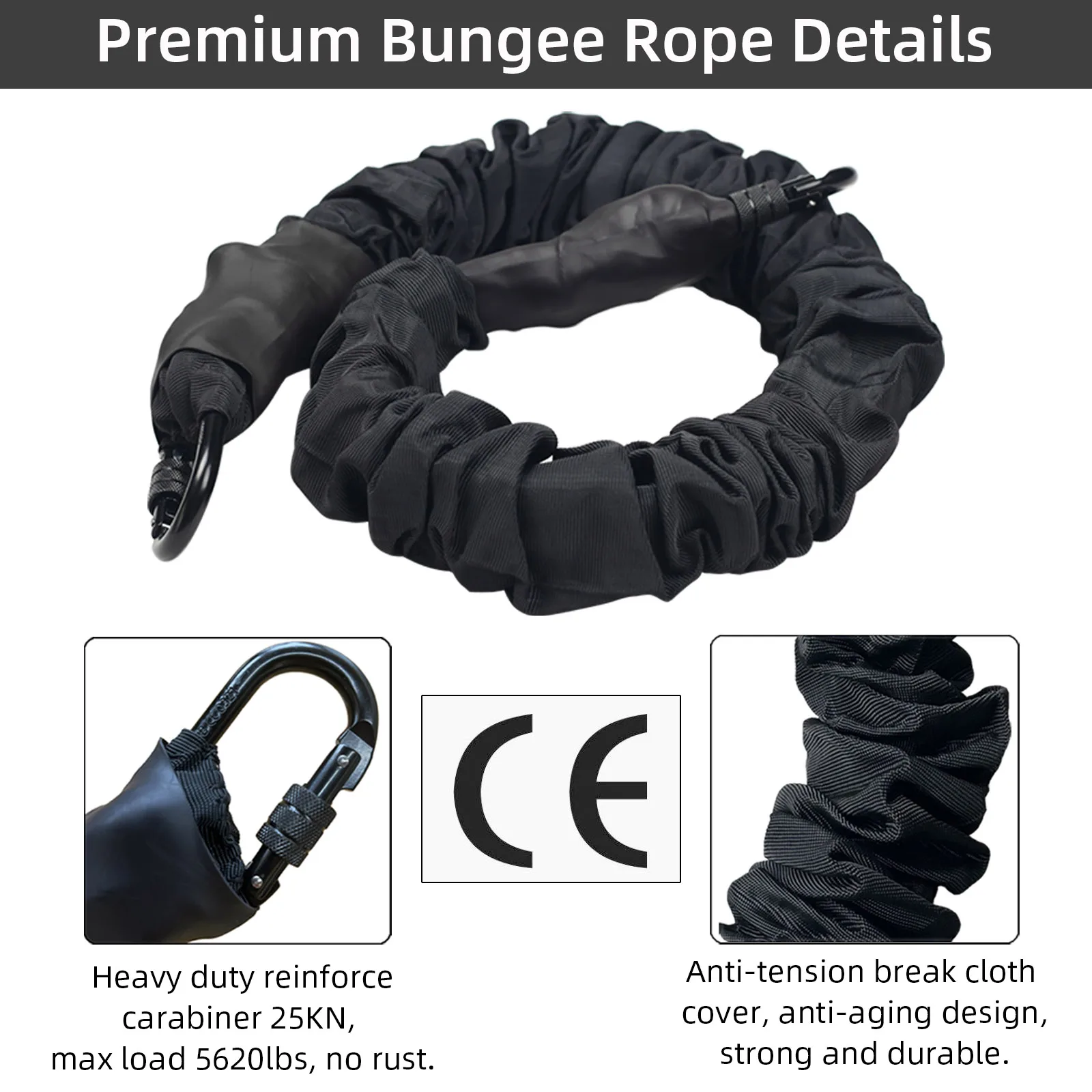 Prior Fitness New Design Bungee Dance Cords Workout for Suspension Trainer Bungee Exercises Bungee Dance Fitness