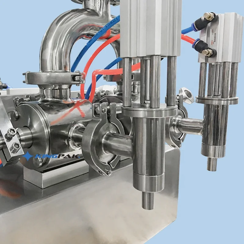 100 мл настольная модель с двумя головками пневматическая автоматическая машина для розлива жидкости для томатного горячего соуса