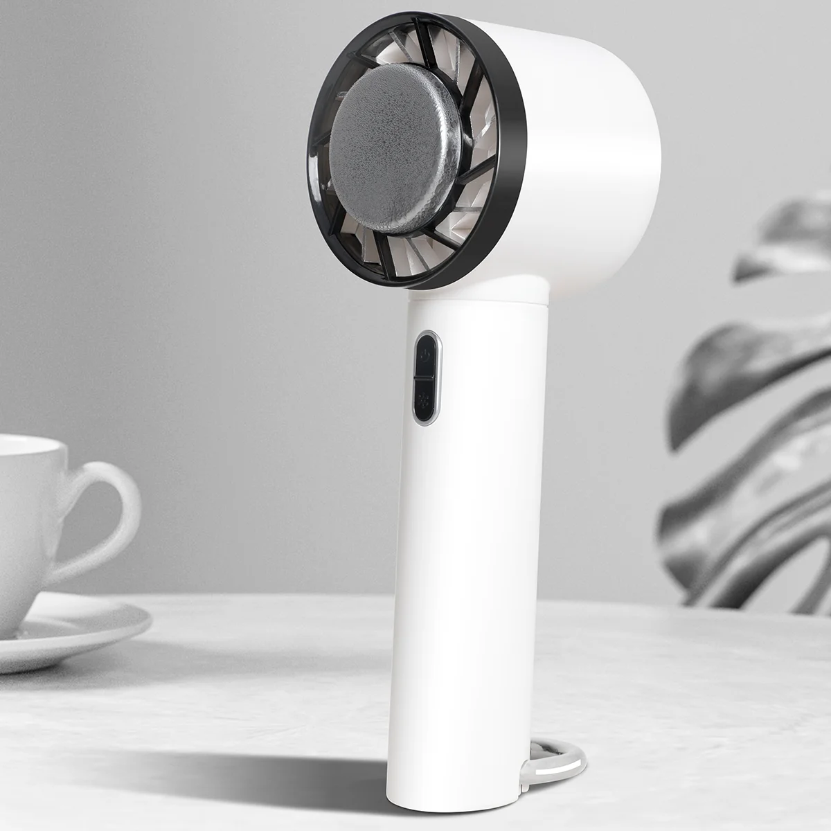 USB Personal Ice Fan Handheld Clip Ventilador Portatil Handy Portable Turbo Fan Cold Compress Fan With Carabiner