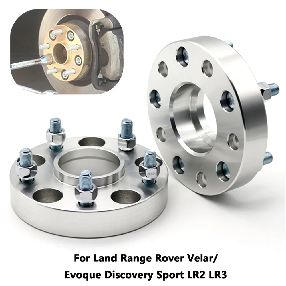 2Pieces 5 lug Aluminum Wheel Flange Spacers 5x108 For Land Rover