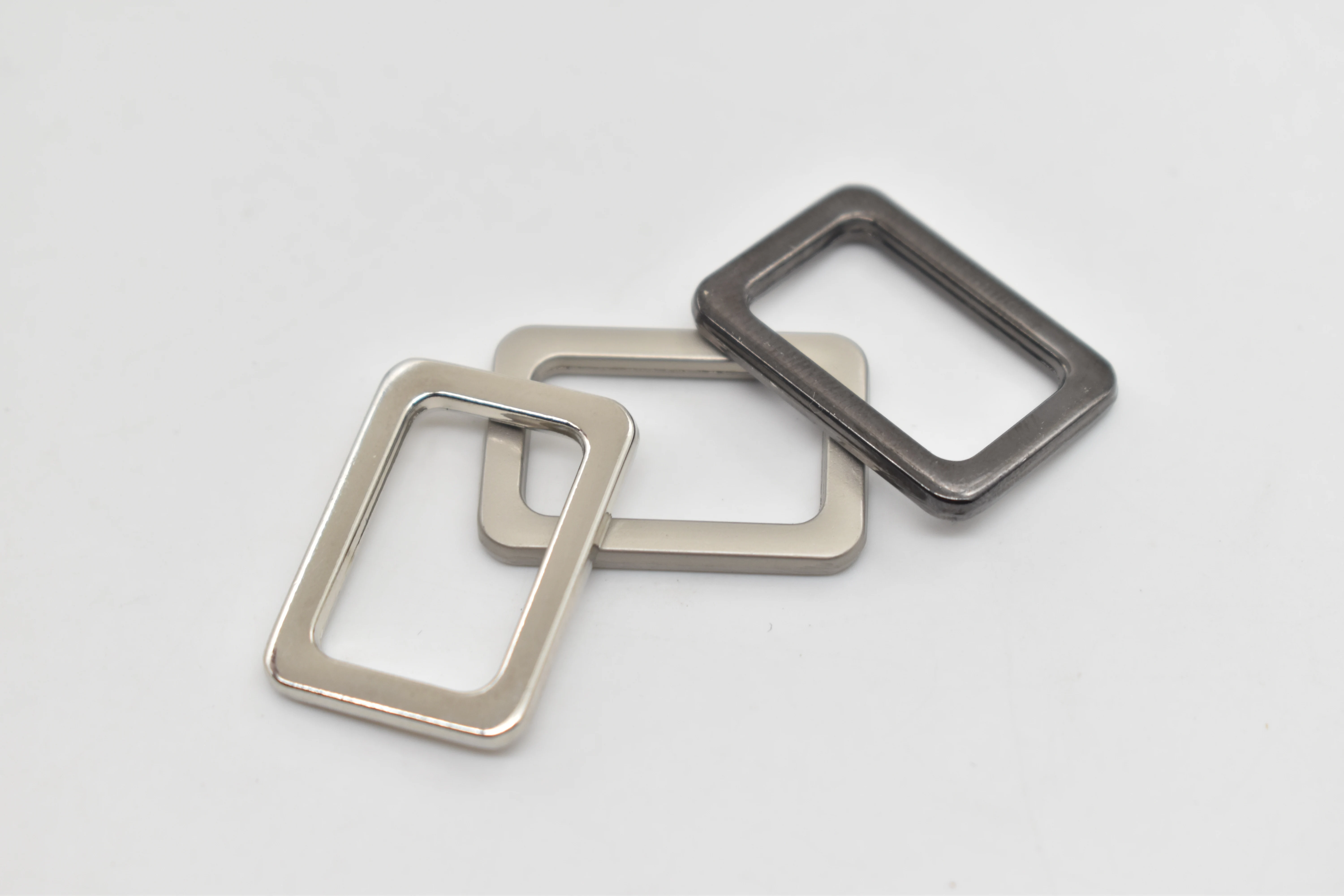 Square Buckle Hardware Accessories Zinc Alloy Adjuster Tri-Glide Buckle for Bag/Backpack Straps/Webbing Belt/Handbag