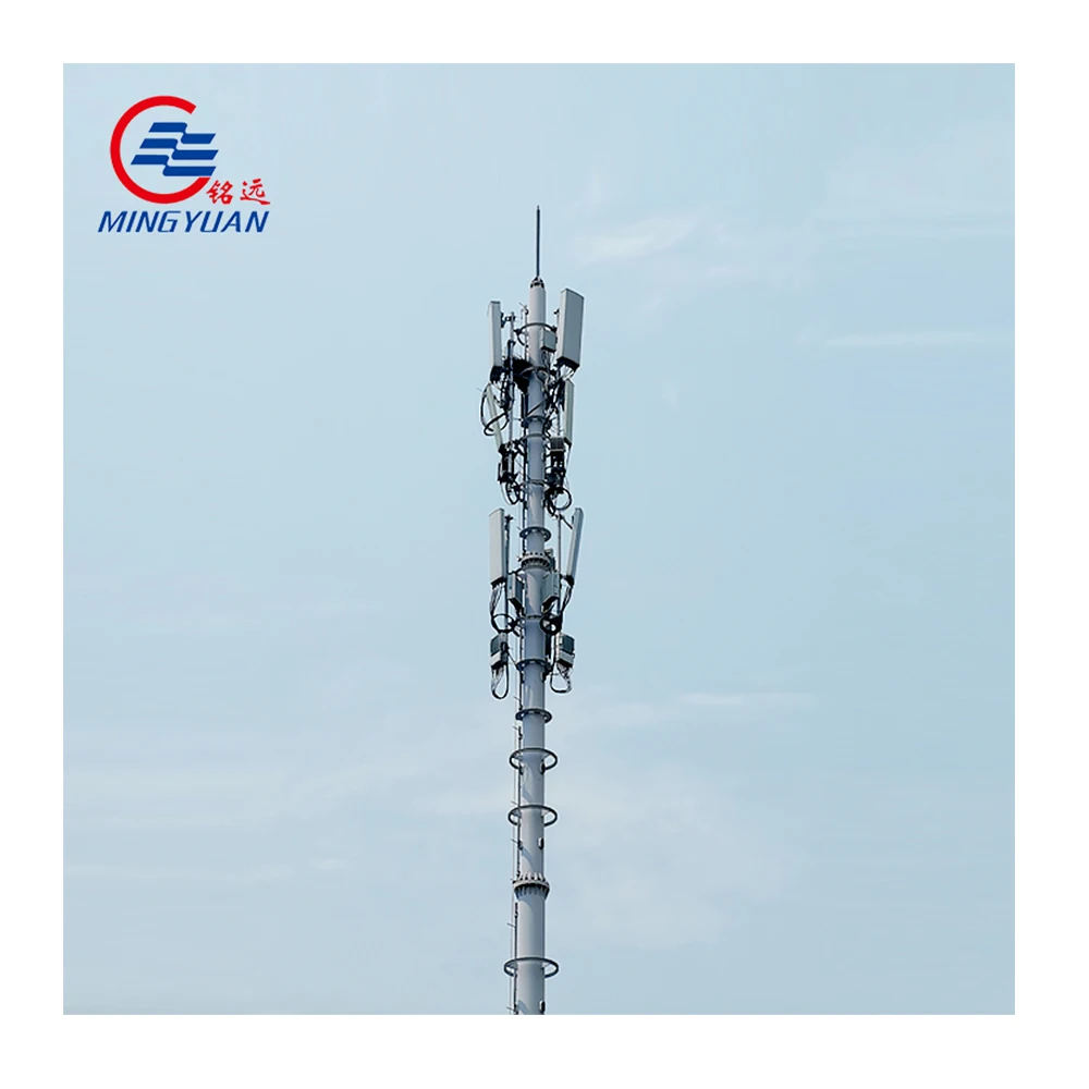Monopole Antenna Tower for Long Range Radio Communication  Solar Powered Telecommunication Tower
