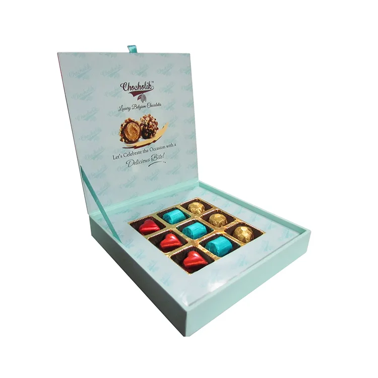 Eco Friendly Cardboard Candy Chocolate Boxes for Food Packaging Empty Gift Chocolate Truffles