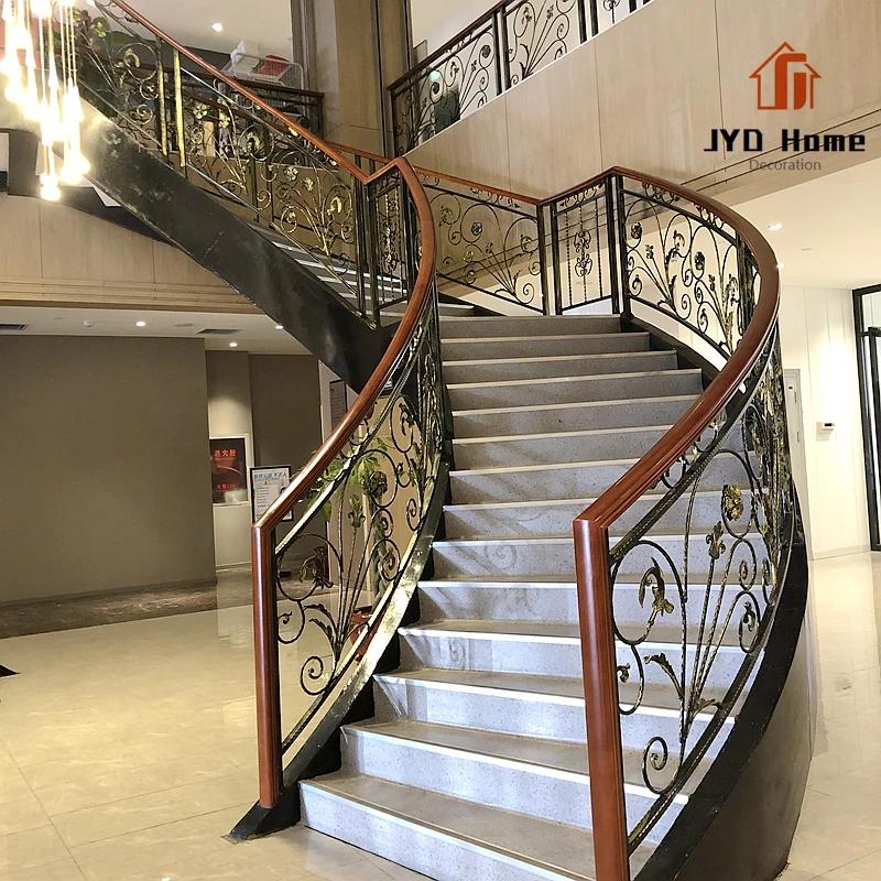 JYD Home Decorative Wrought Iron Panels Metal Balusters for Gate Fence Railing