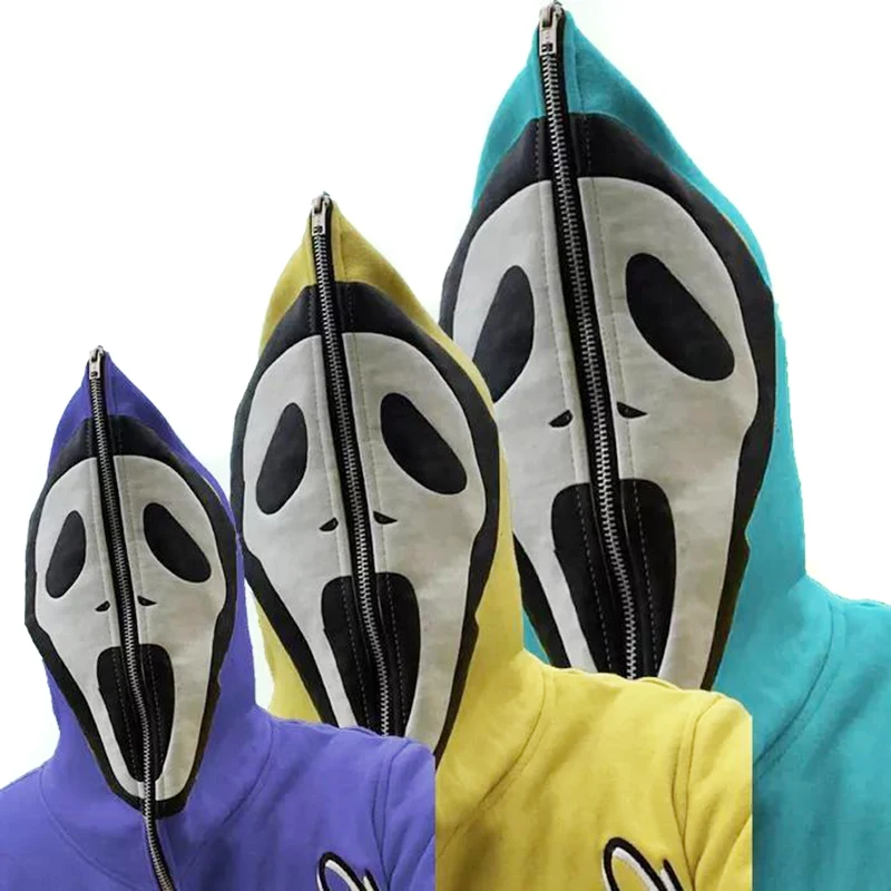 Oem Fleece Cotton Heavyweight Custom Puff Print Mens Full Face Hoodies Streetwear Embroidery Logo Mens Full Face Zip Up Hoodies