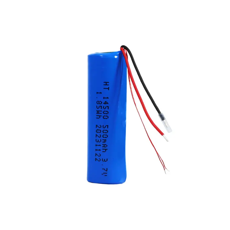 Rechargeable 1S1P Lithium-ion Battery 3.7v 500mah 14500 Battery Pack with NTC for POS Machinery