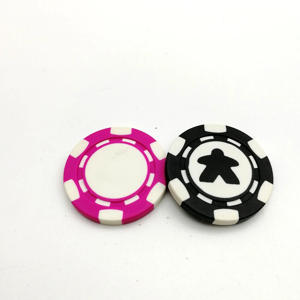 Custom Printed Plastic/Acrylic/Resin Poker Chips Set Pokerchips Token Board Game Counters Accessories
