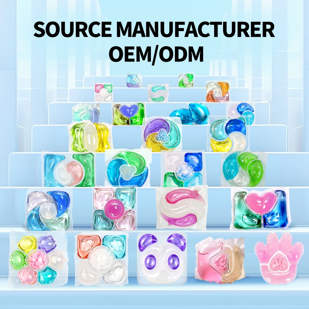 High Quality Eco-Friendly Hypoallergenic Anti-Mite Laundry Detergent Capsules Disposable Soap Pods with Long-Lasting Fragrance