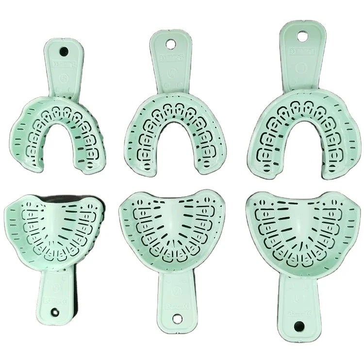 High quality Impression Plastic Dental Tray kit/ 3 pairs/6 pcs