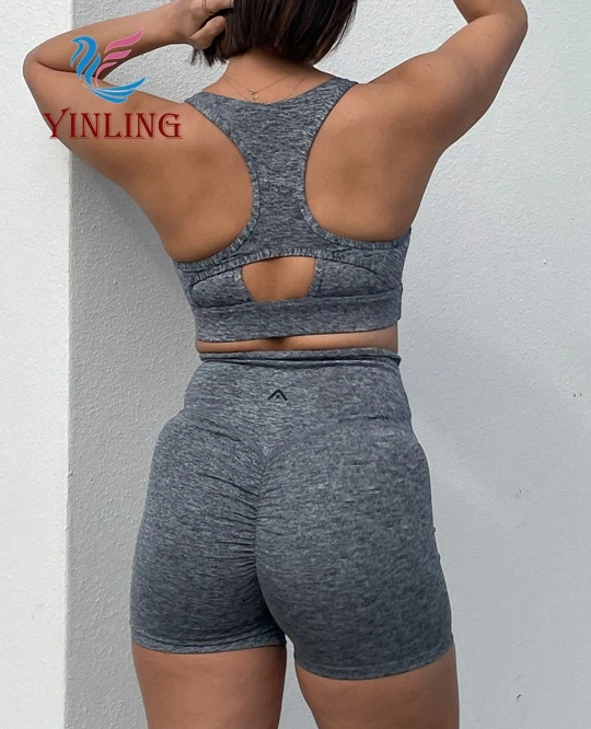 Manufacture Sexy Plus Size Sports Bra Women Sexy Yoga Set High Impact Sports Clothing