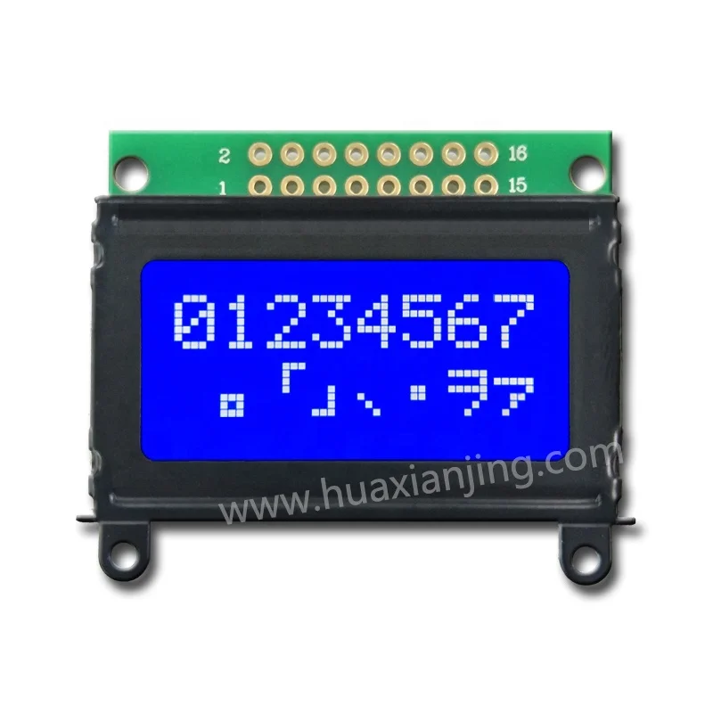 small display module 8x2 LCD module with AIP31066 16 Pin