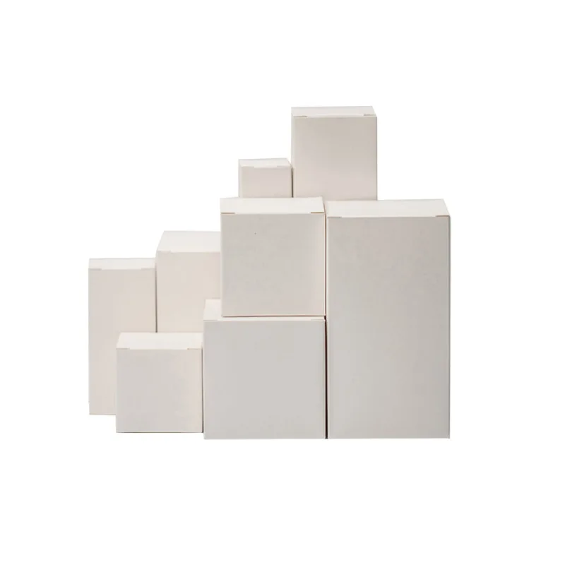 KM white paper carton box kraft card blank kraft cardboard box for packing
