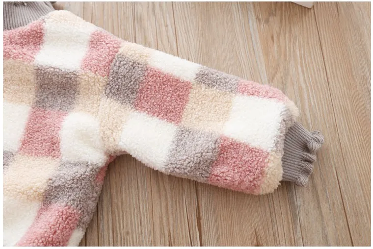 
Girls O-neck knitted sweater pullover children block batwing sleeve sweater+bag 