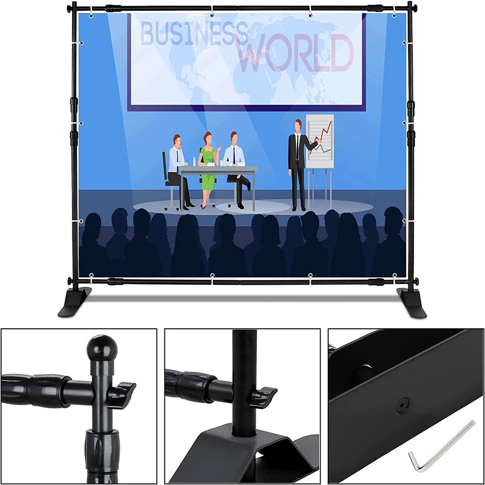 Easy to carry decorative background Photography activity banner stand advertising background used for vehicle show background fr